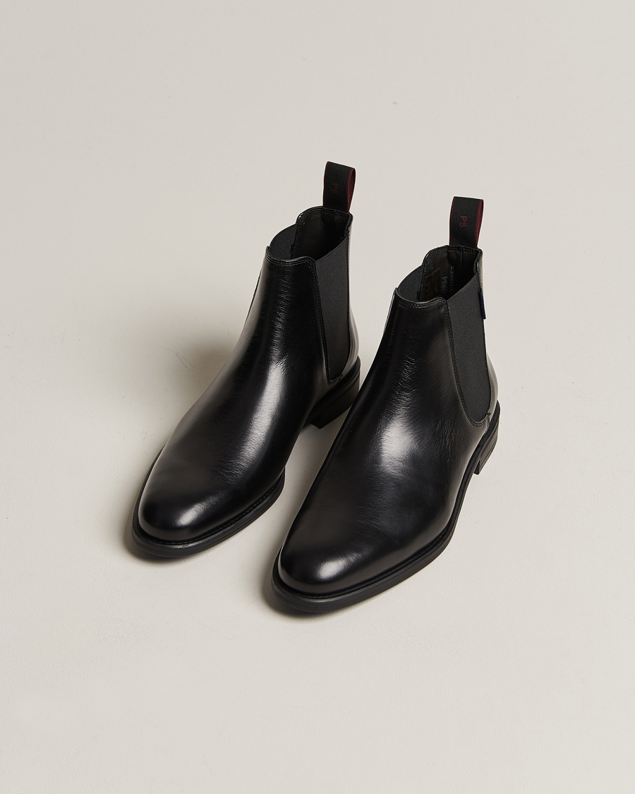 Uomini | Stivali neri | PS Paul Smith | Cedric Leather Chelsea Boot Black