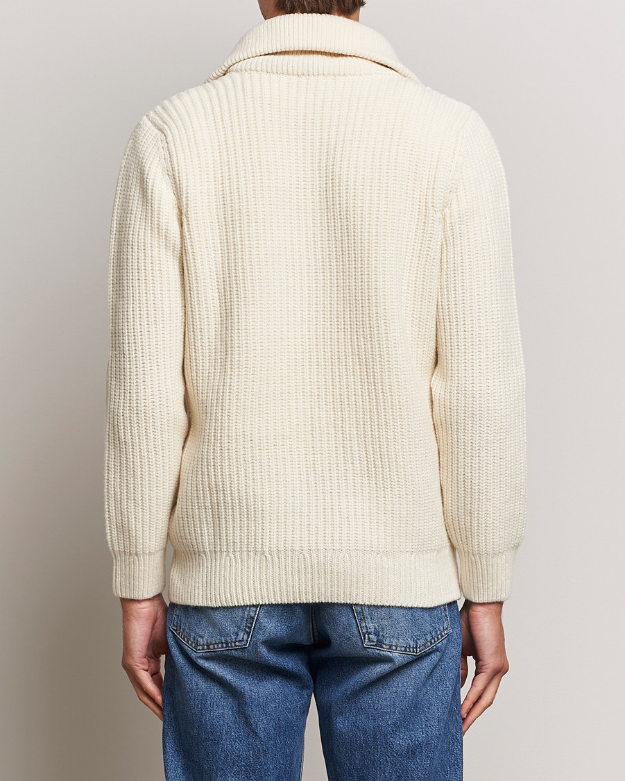 Uomini | Maglieria | Armor-lux | Pull Camionneur Wool Half Zip Nature