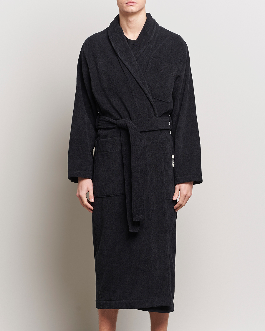 Uomini | Abbigliamento | Tekla | Organic Terry Bathrobe Black