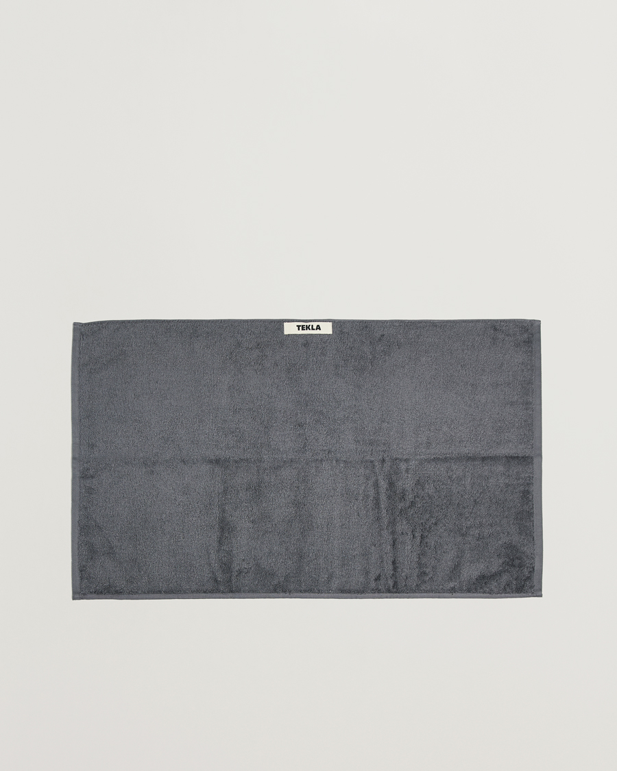 Uomini | Stile di vita | Tekla | Organic Terry Hand Towel Charcoal Grey