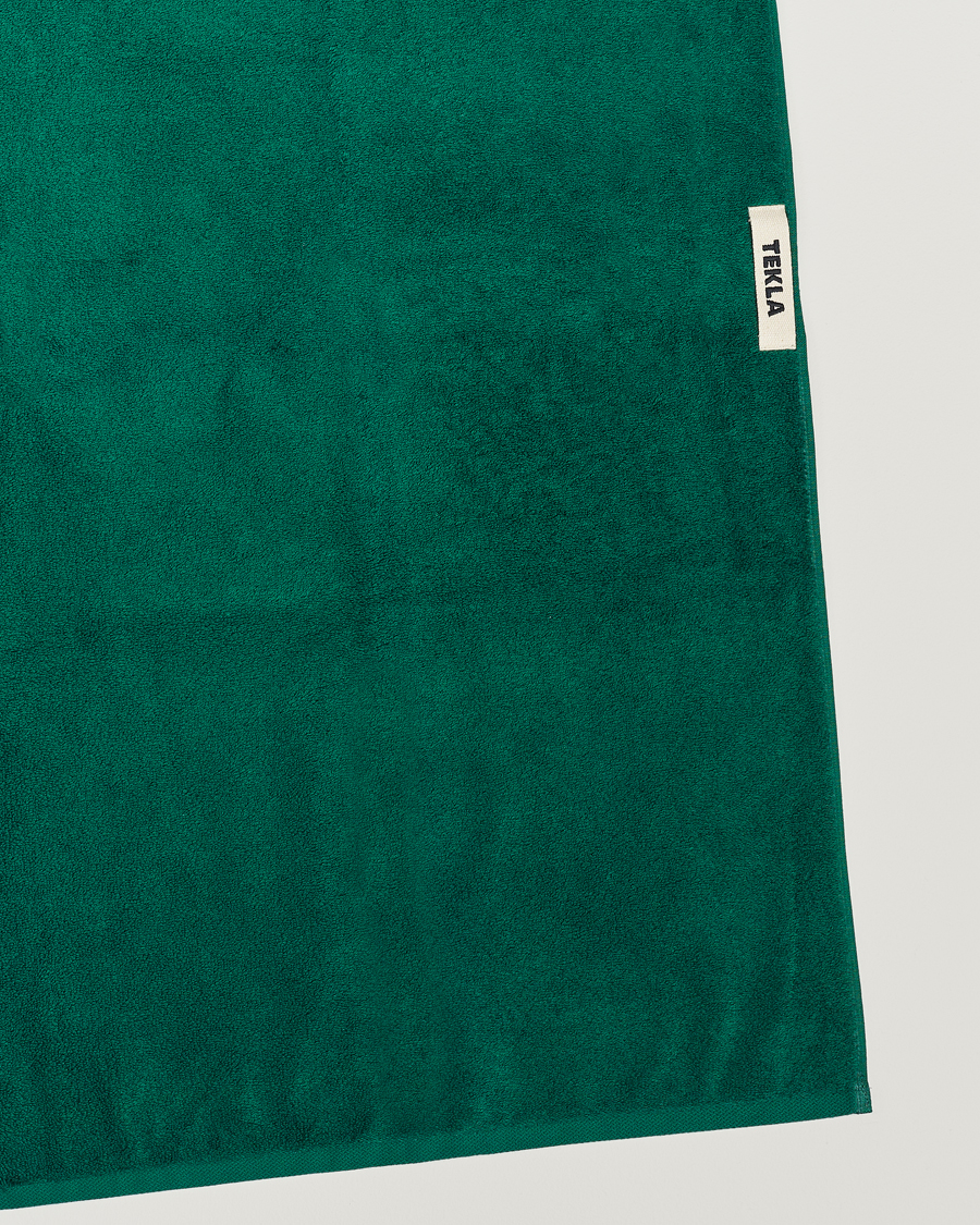 Uomini | Tessuti | Tekla | Organic Terry Hand Towel Teal Green