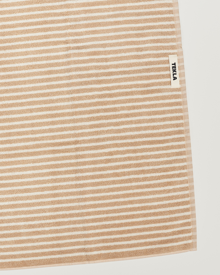 Uomini | Tekla | Tekla | Organic Terry Hand Towel Ivory Stripe