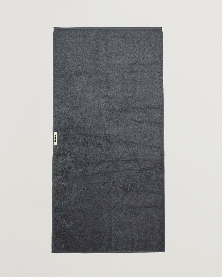 Uomini |  | Tekla | Organic Terry Bath Towel Charcoal Grey