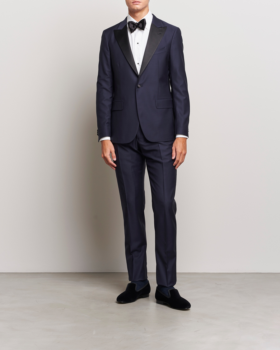 Uomini | Giacche da smoking | Boglioli | Milano Single Breasted Tuxedo Navy