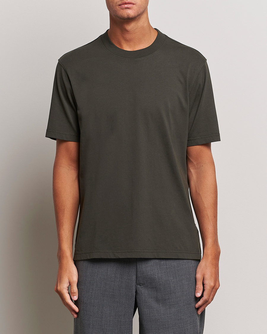 Uomini |  | NN07 | Adam Crew Neck T-Shirt Dark Army