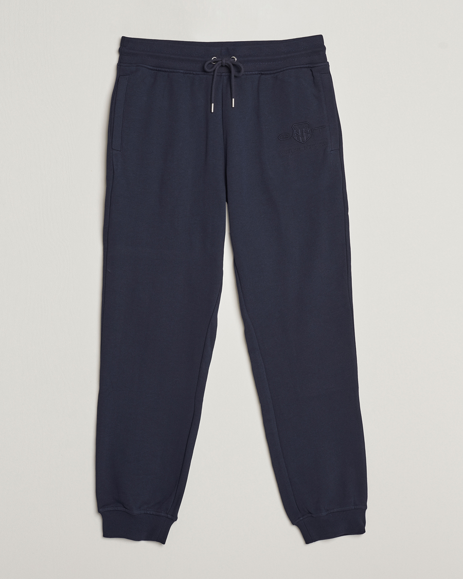 Uomini | Pantaloni | GANT | Archive Shield Sweatpants Evening Blue