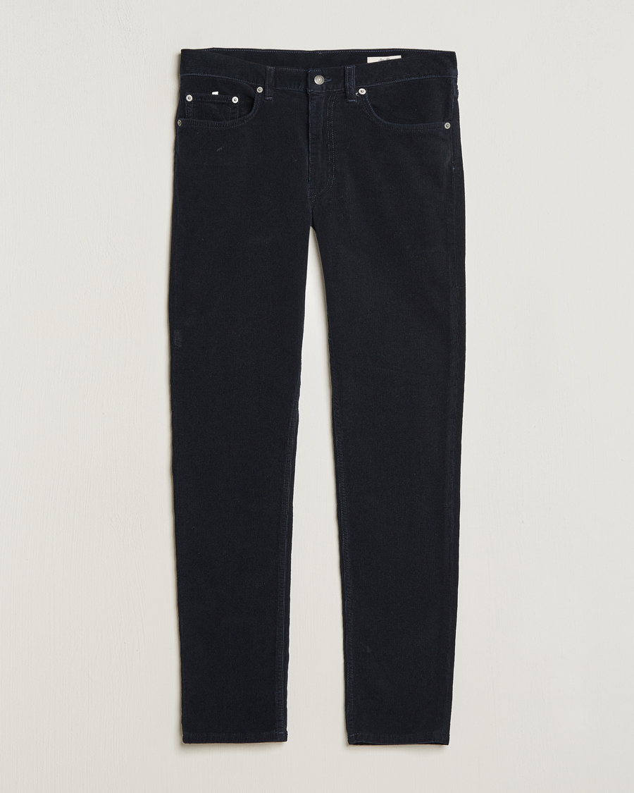 Uomini | Pantaloni | GANT | Cord 5-Pocket Jeans Evening Blue