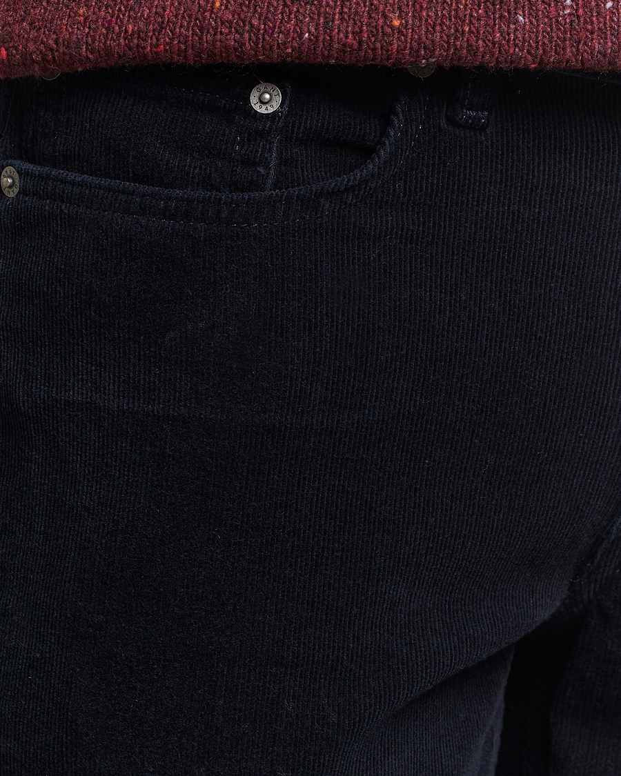 Uomini | Pantaloni | GANT | Cord 5-Pocket Jeans Evening Blue