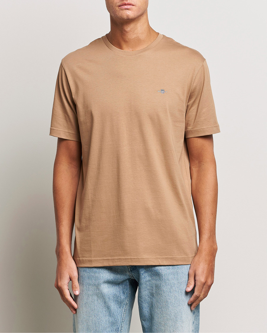 Uomini |  | GANT | The Original T-Shirt Warm Khaki