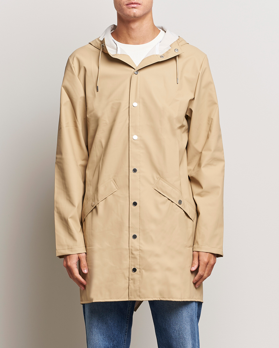 Uomini | Giacche primaverili | RAINS | Long Jacket Sand