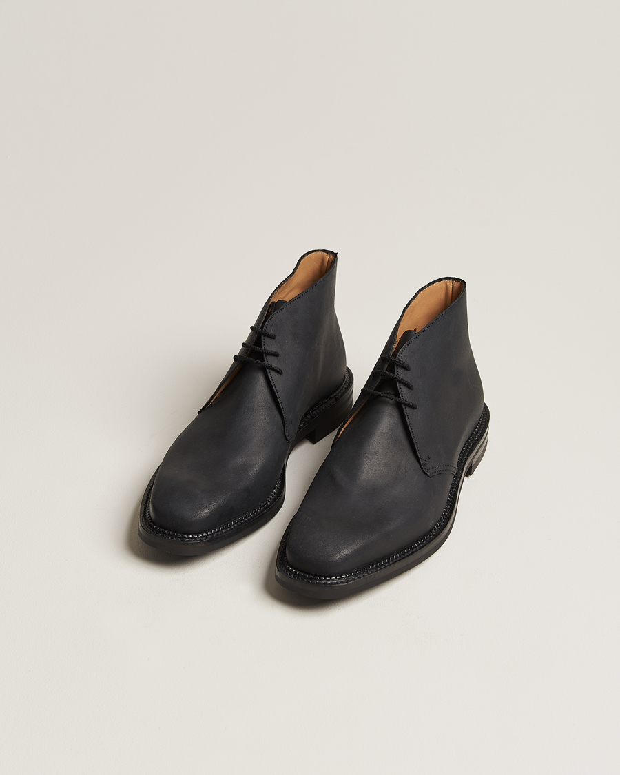 Uomini | Crockett & Jones | Crockett & Jones | Molton Chukka Black Rough-Out Suede