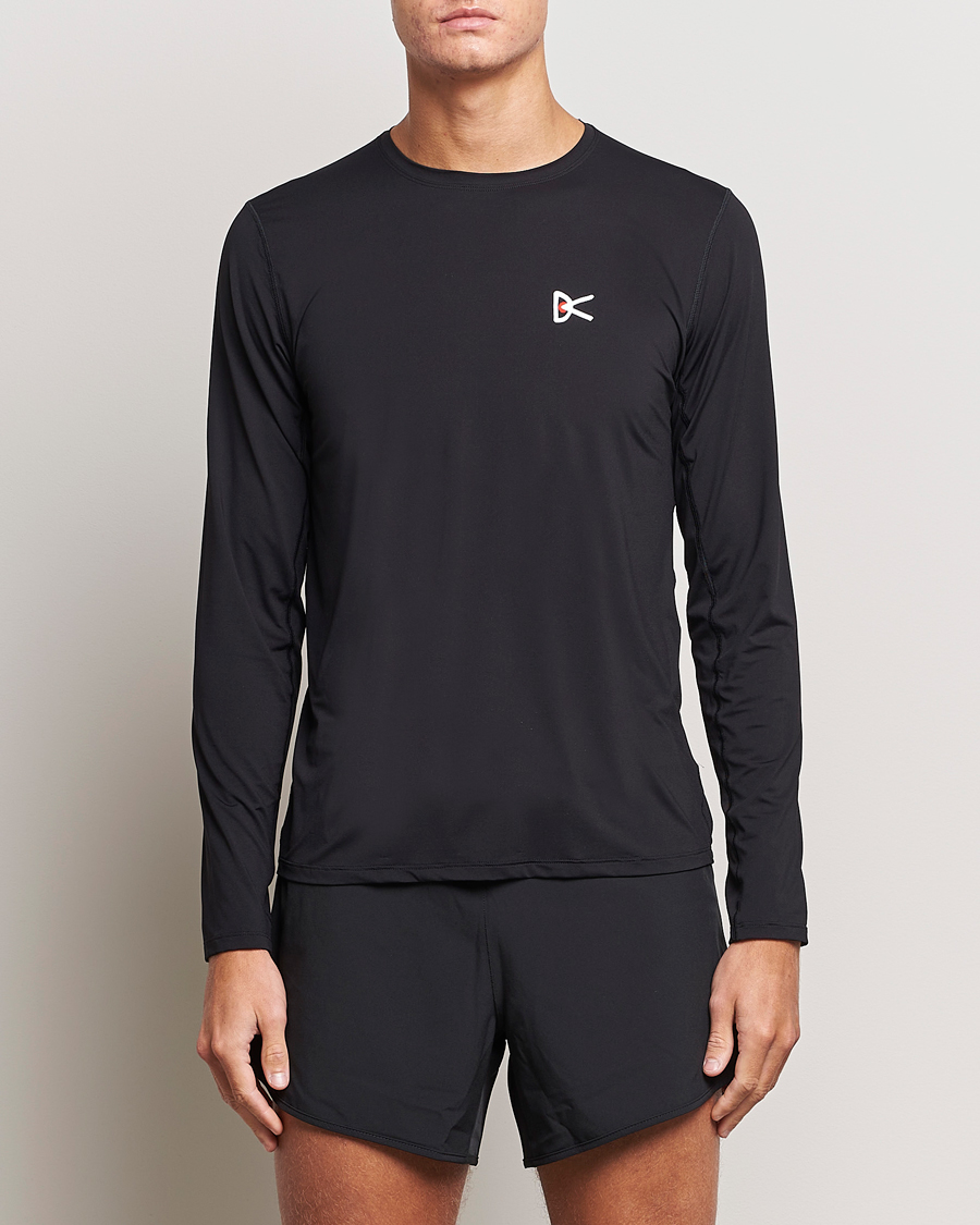 Uomini | Sport | District Vision | Ultralight Aloe Long Sleeve Black