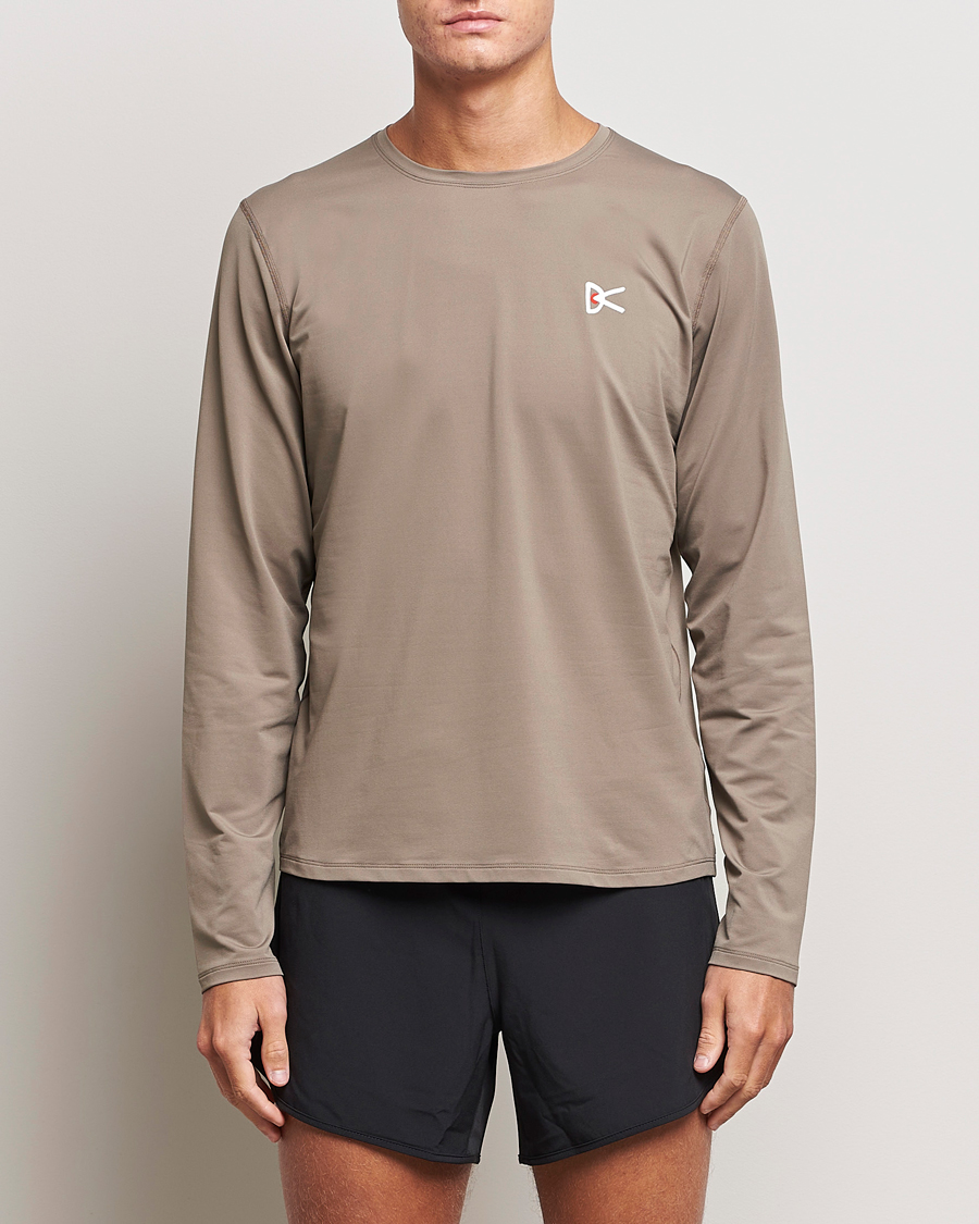 Uomini | Camicie a maniche lunghe | District Vision | Lightweight Long Sleeve T-Shirt Silt