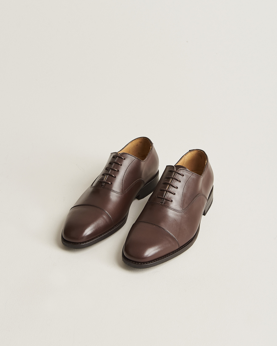 Uomini | Scarpe fatte a mano | Myrqvist | Äppelviken Oxford Dark Brown Calf