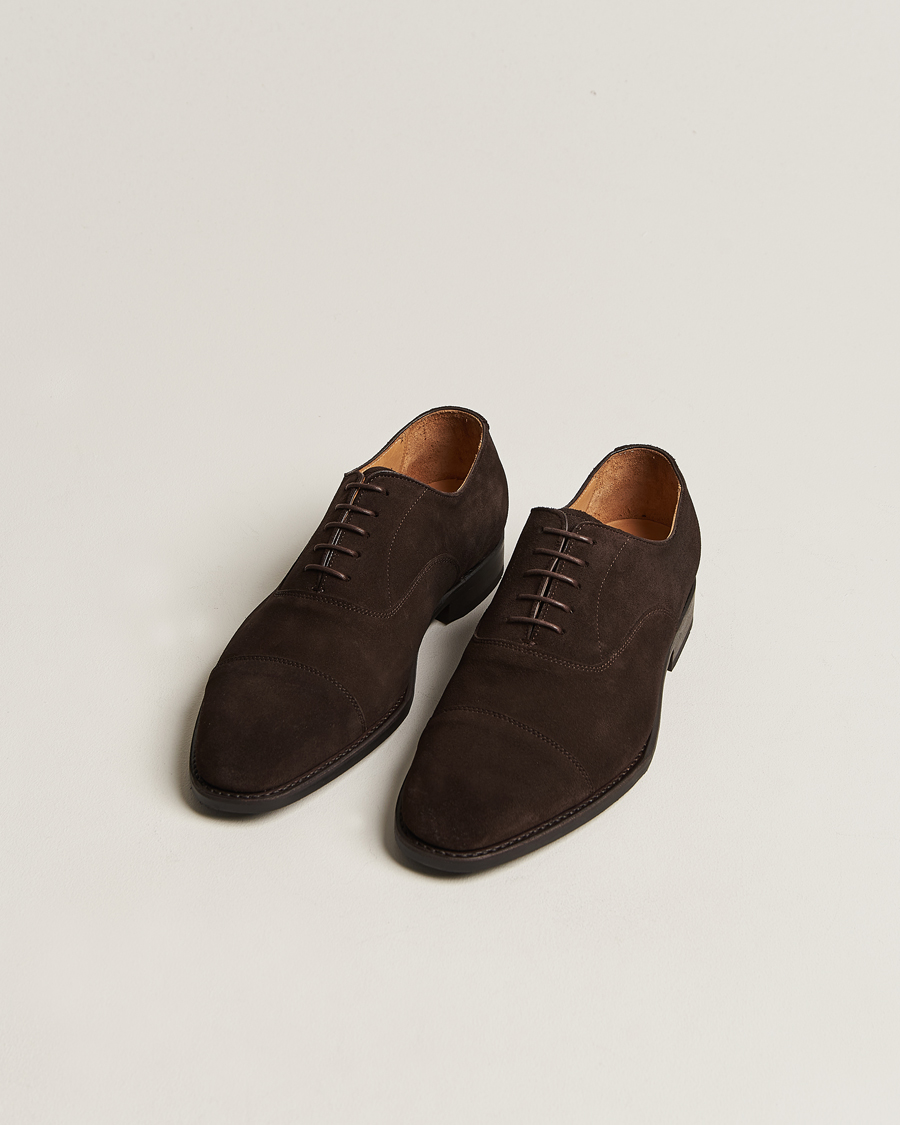 Uomini |  | Myrqvist | Äppelviken Oxford Dark Brown Suede