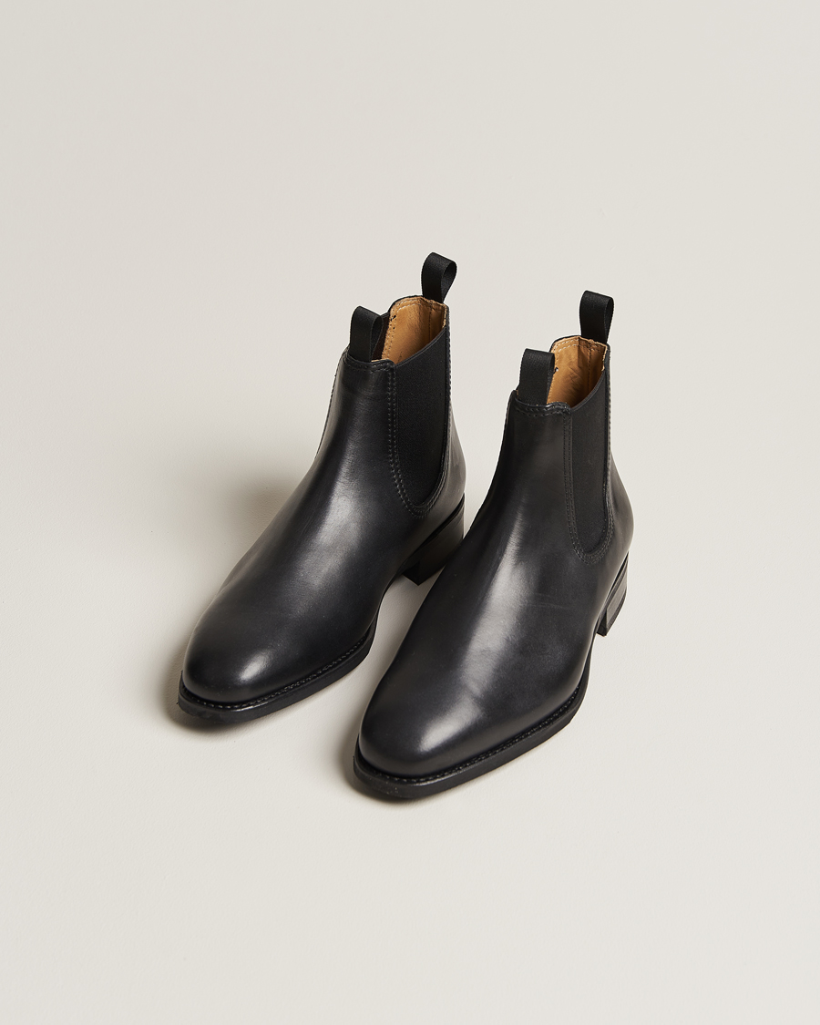 Uomini | Regali | Myrqvist | Granhult Chelsea Boot Black Calf