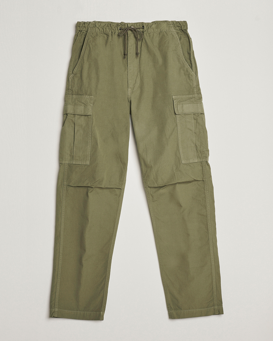 Uomini | Pantaloni | orSlow | Easy Cargo Pants Army Green