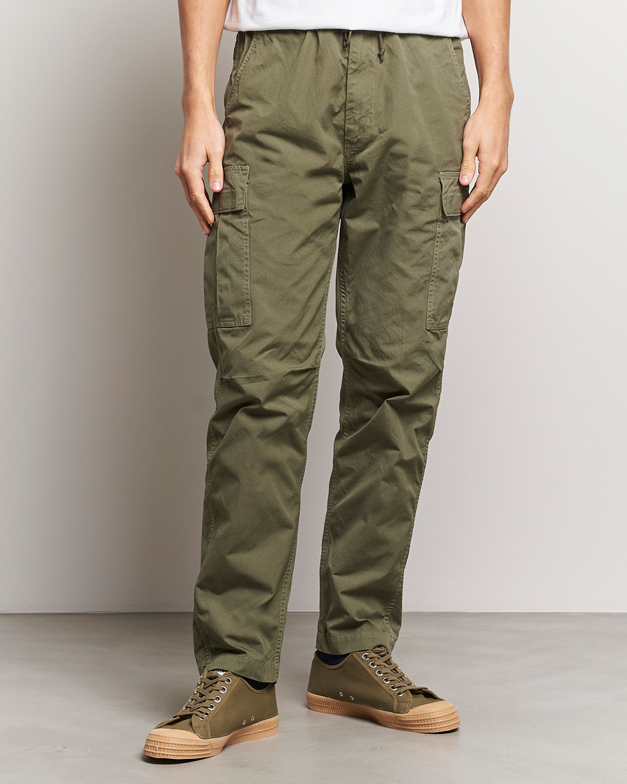 Uomini | Pantaloni | orSlow | Easy Cargo Pants Army Green