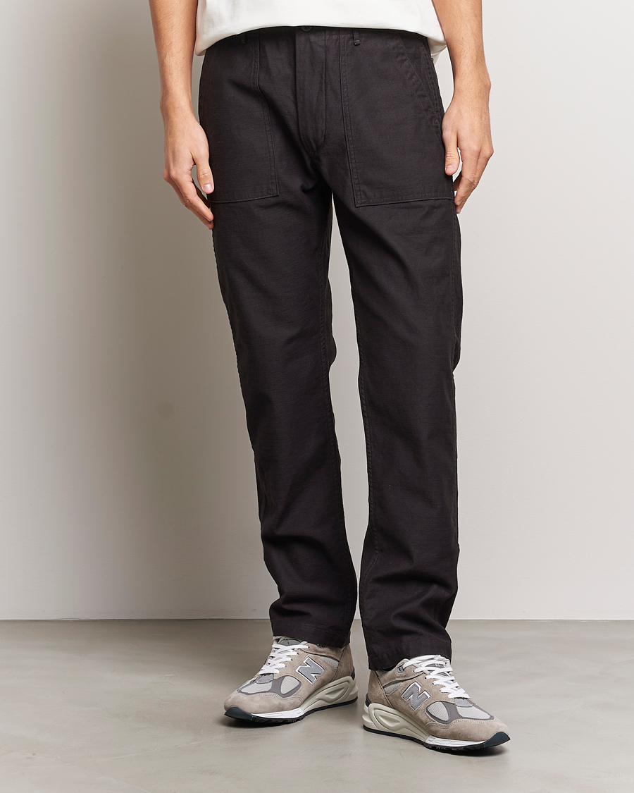 Uomini |  | orSlow | Slim Fit Original Sateen Fatigue Pants Black