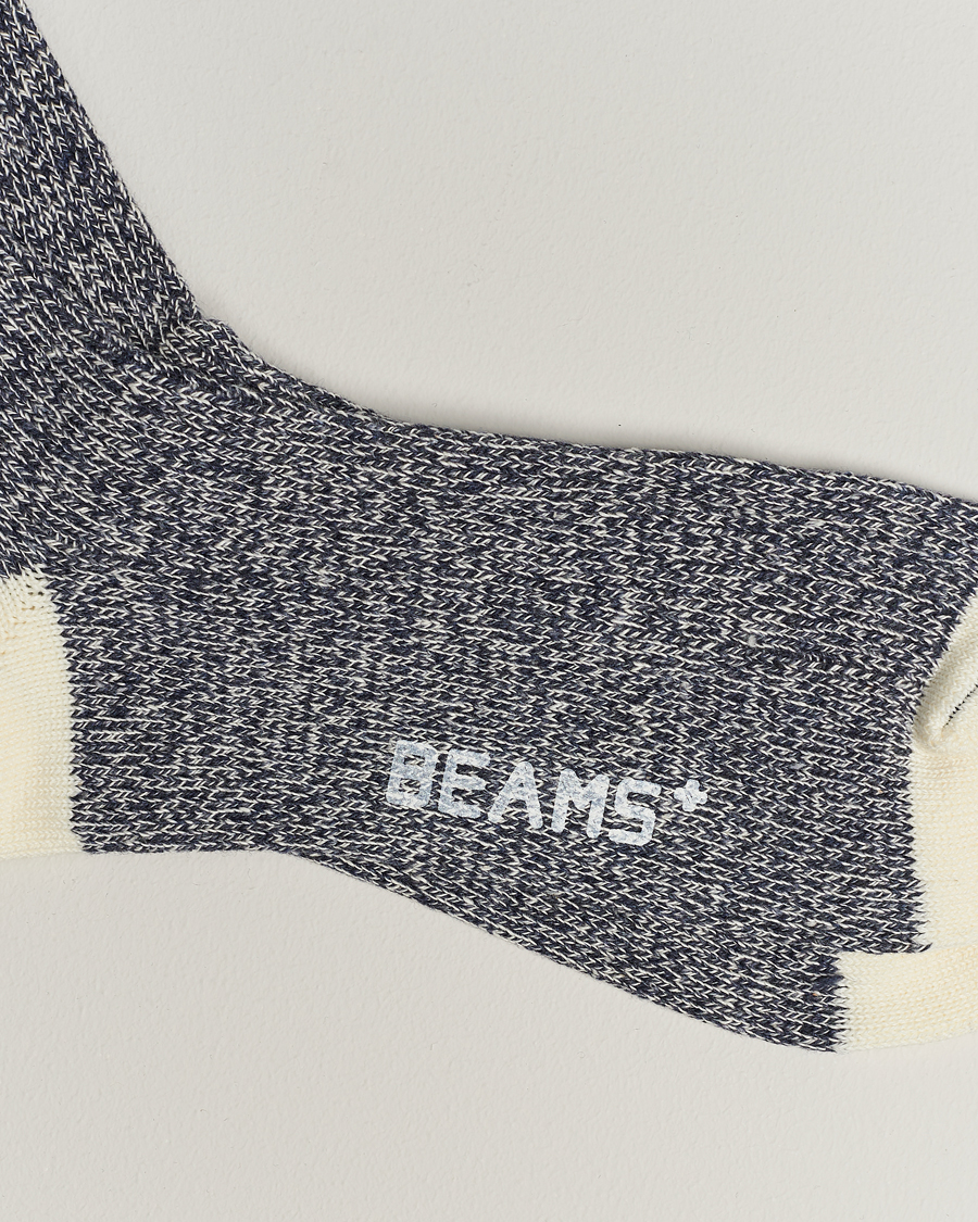 Uomini | Japanese Department | BEAMS PLUS | Rag Socks Grey/Navy