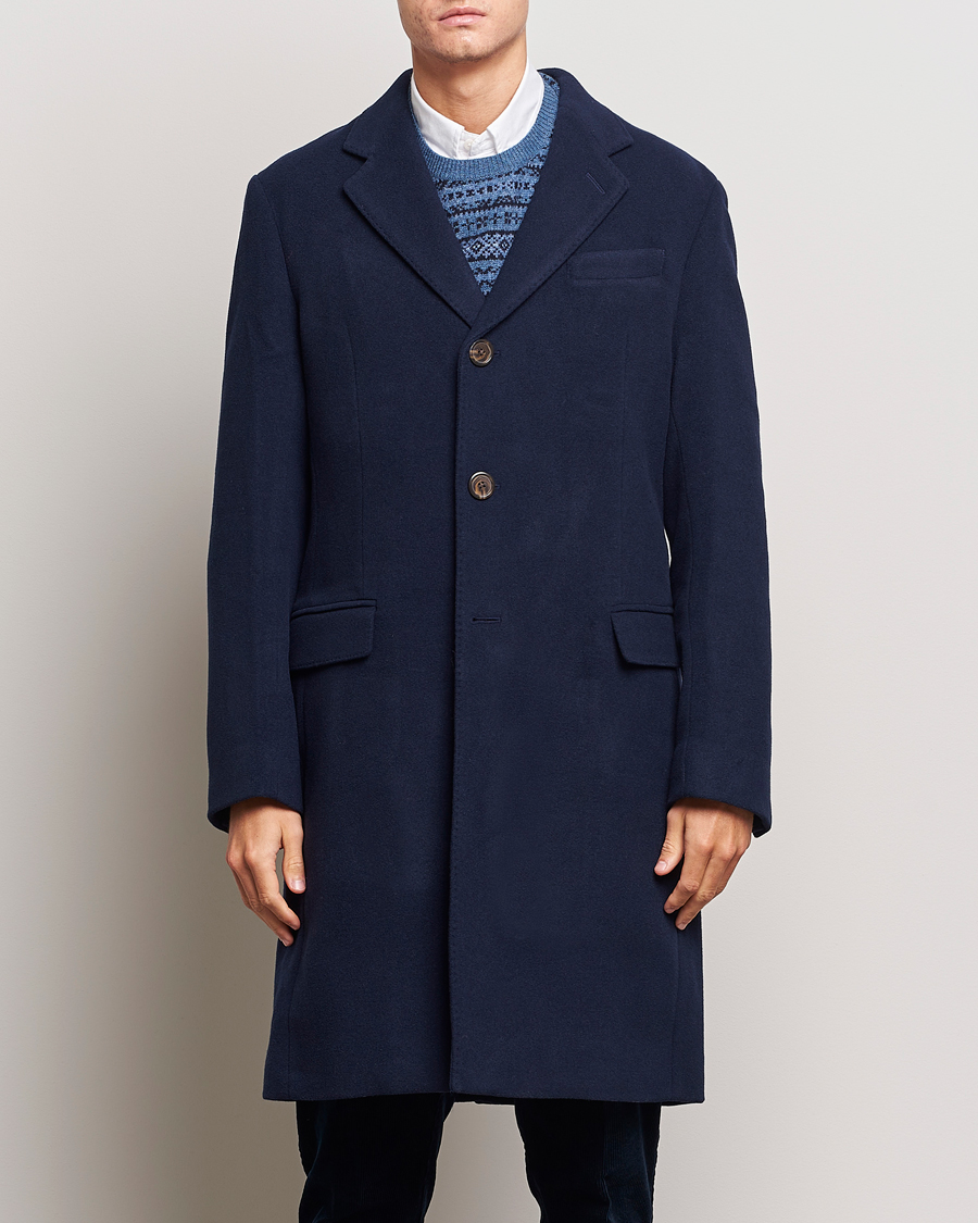 Uomini | Giacche classiche | Polo Ralph Lauren | Paddock Wool Coat Navy