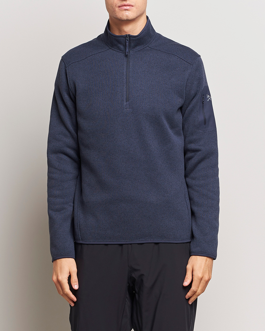 Uomini | Half-zip | Arc\'teryx | Covert Half-Zip Black Sapphire Heather