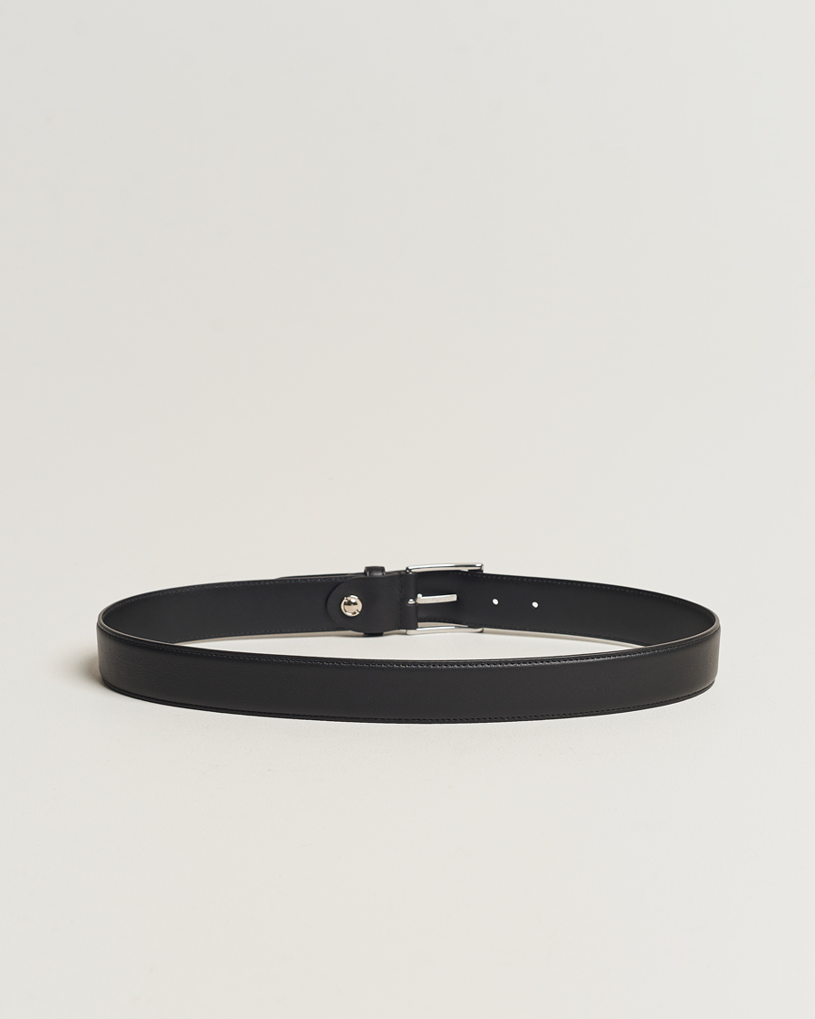 Uomini | Cinture | Canali | Leather Belt Black Calf