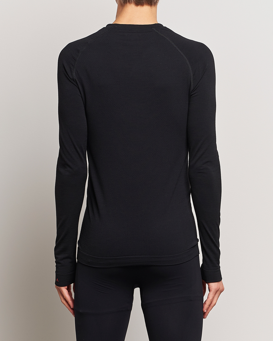 Uomini | Training | Falke Sport | Long Sleeve Wool Tech Light Shirt Black