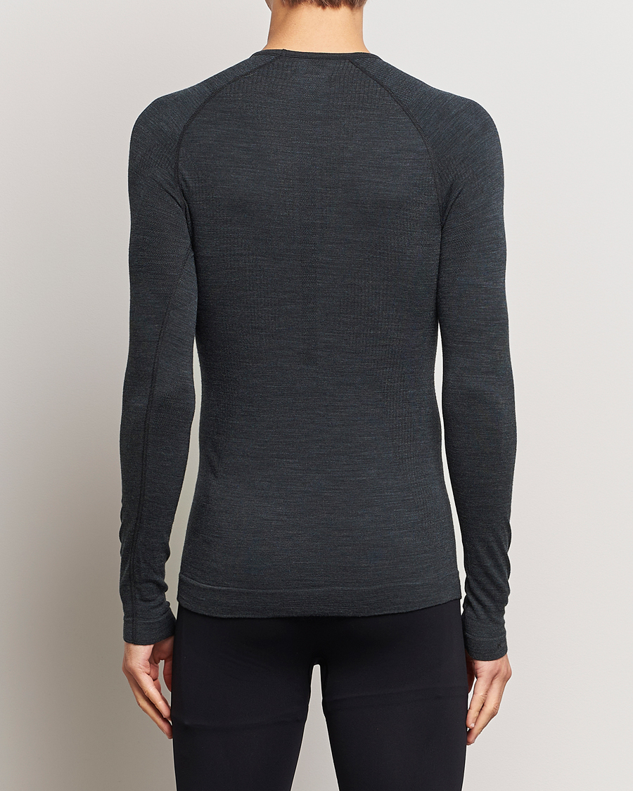 Uomini | Falke Sport | Falke Sport | Falke Long Sleeve Wool Tech Shirt Black