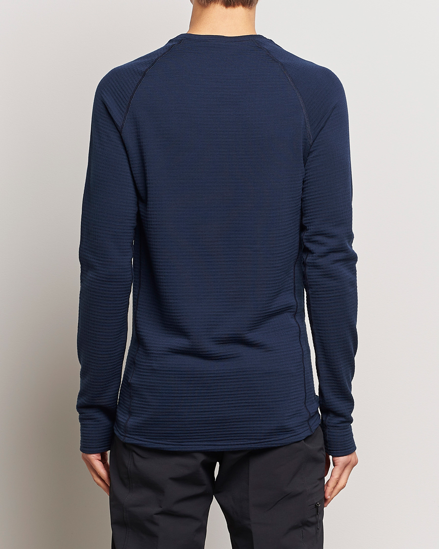 Uomini | Houdini | Houdini | Desoli Merino Thermal Crew Blue Illusion