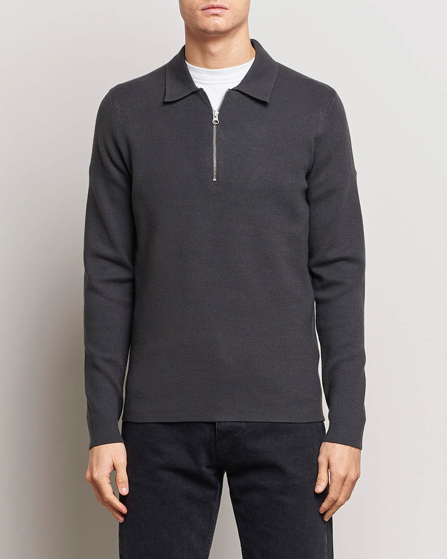 Uomini |  | Samsøe Samsøe | Guna Half Zip Volcanic Ash