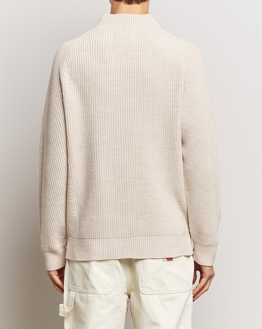 Uomini | Maglieria | NN07 | Liam Mock Neck Sweater Nature Melange