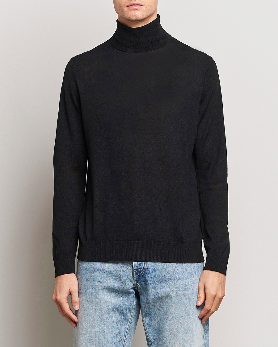 Uomini | Maglieria | NN07 | Richard Wool Rollneck Black