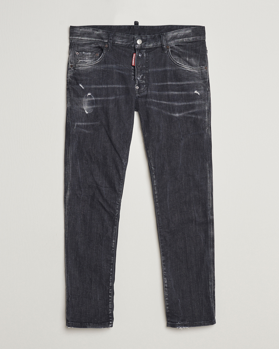 Uomini | Jeans | Dsquared2 | Skater Jeans Washed Black