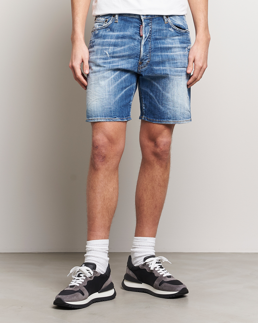 Uomini | Pantaloncini | Dsquared2 | Marine Denim Shorts Light Blue