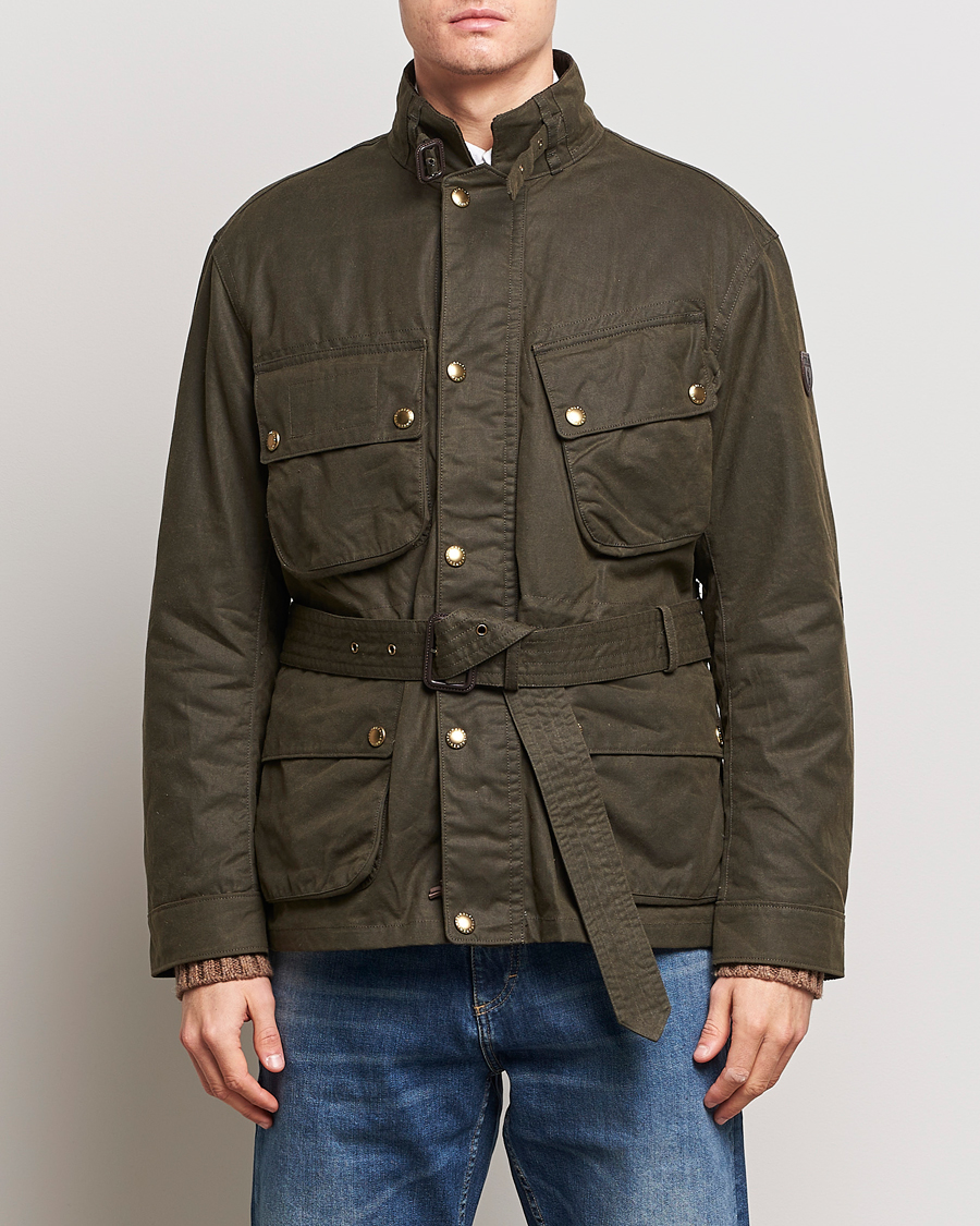 Uomini |  | Polo Ralph Lauren | Waxed Field Jacket Oil Cloth Green