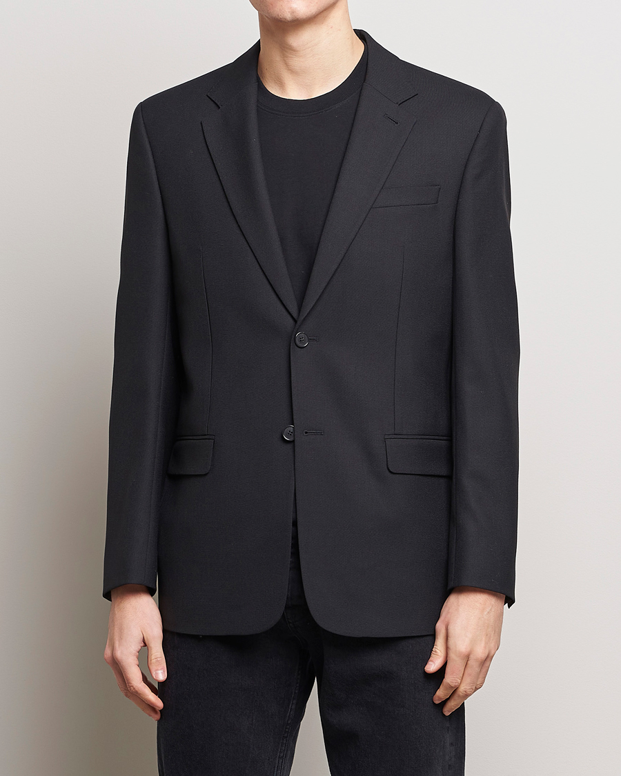 Uomini | Giacca da abito | Filippa K | Classic Wool Blazer Black