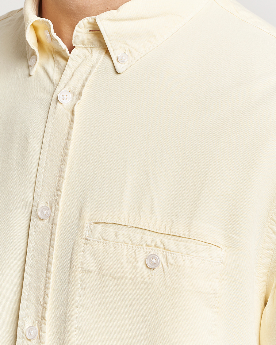 Uomini | Camicie | Filippa K | Zachary Lyocell Shirt Soft Yellow