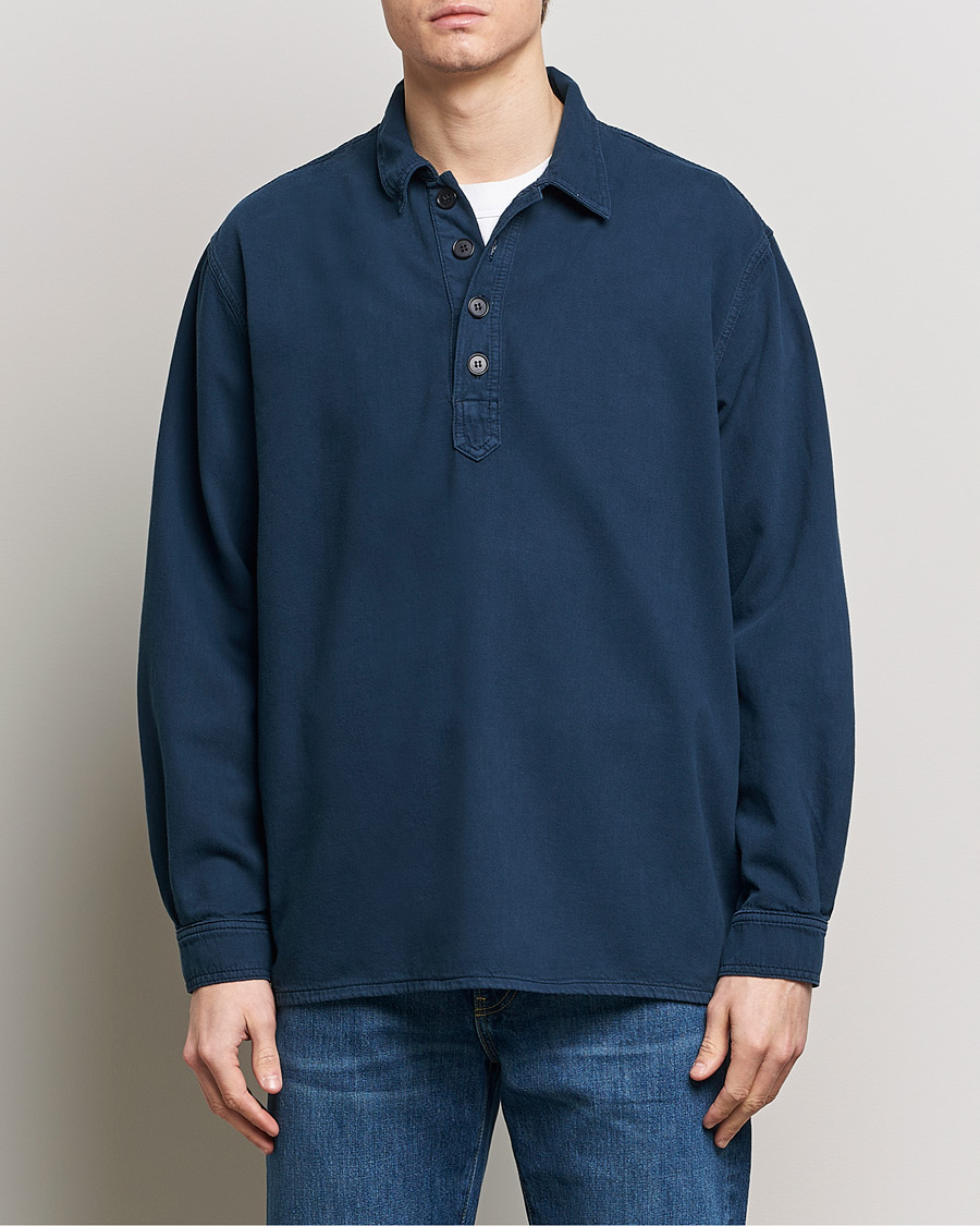 Uomini | Casual | Jeanerica | Lala Popover Shirt Dark Navy