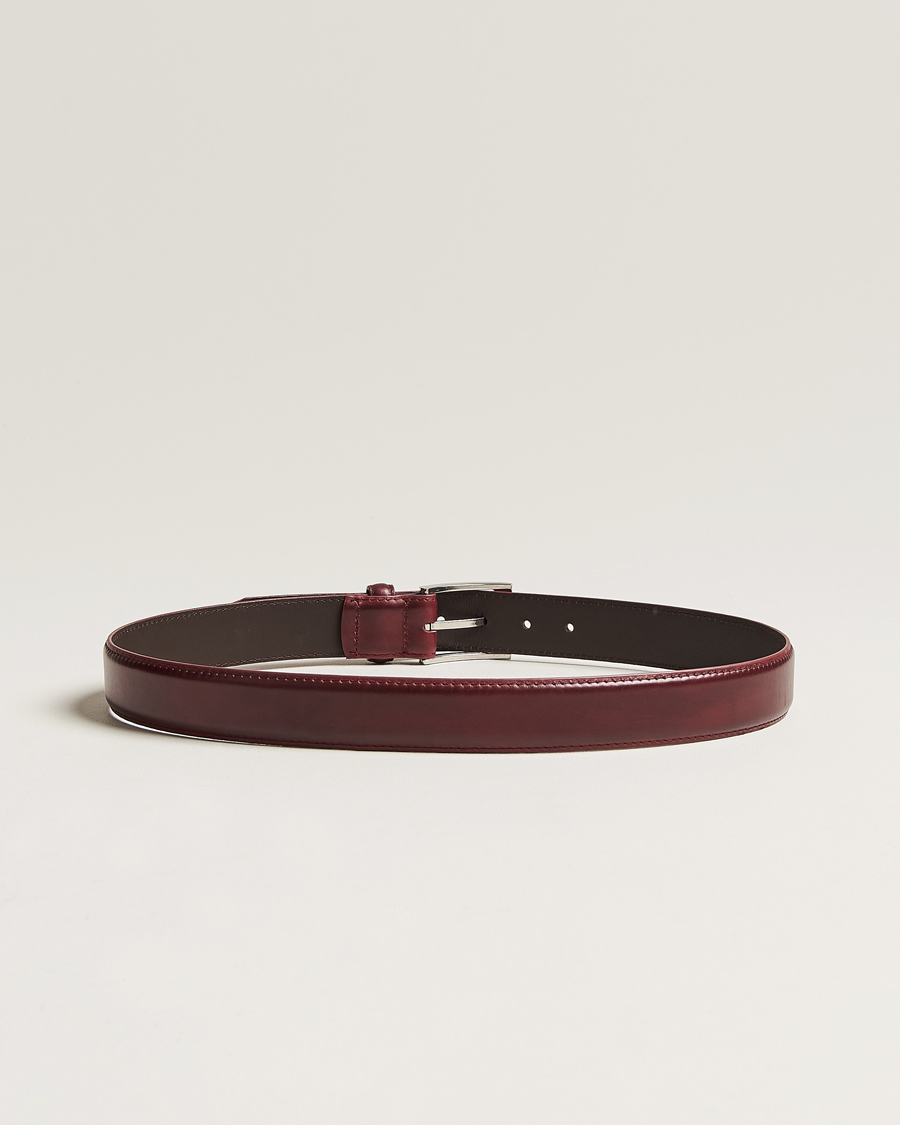 Uomini | Loake 1880 | Loake 1880 | Philip Leather Belt Burgundy