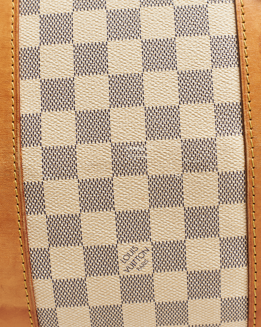 Uomini | Louis Vuitton Pre-Owned Keepall 50 Bag Damier Azur | Louis Vuitton Pre-Owned | Keepall 50 Bag Damier Azur
