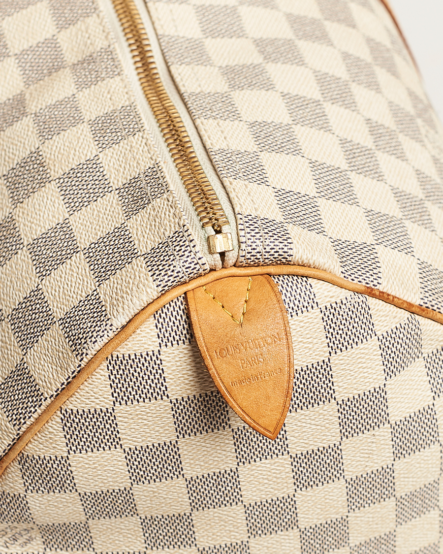 Uomini | Louis Vuitton Pre-Owned Keepall 50 Bag Damier Azur | Louis Vuitton Pre-Owned | Keepall 50 Bag Damier Azur