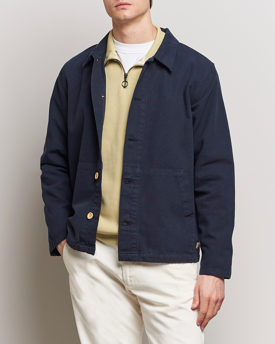 Uomini | Camicie | Armor-lux | Veste Pecheur Heritage Overshirt Deep Marine