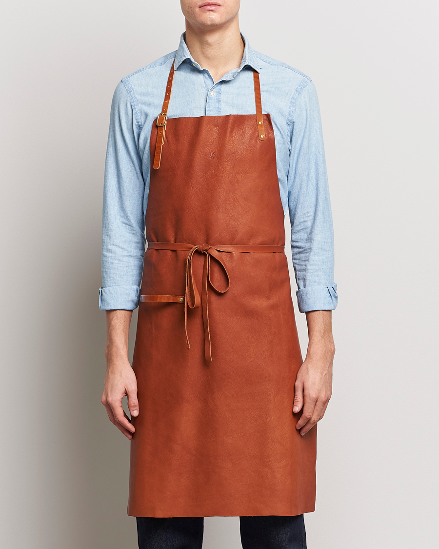 Uomini | Stile di vita | Tärnsjö Garveri | Leather Apron 012 Light Brown