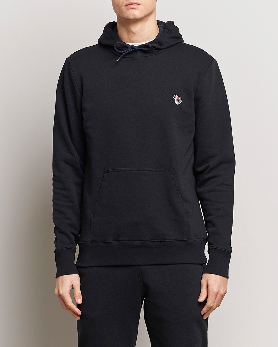 Uomini | Felpe con cappuccio | PS Paul Smith | Zebra Organic Cotton Hoodie Black