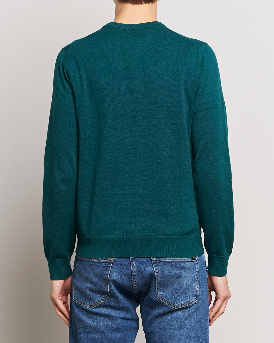 Uomini | Maglieria | PS Paul Smith | Zebra Cotton Knitted Sweater Dark Green