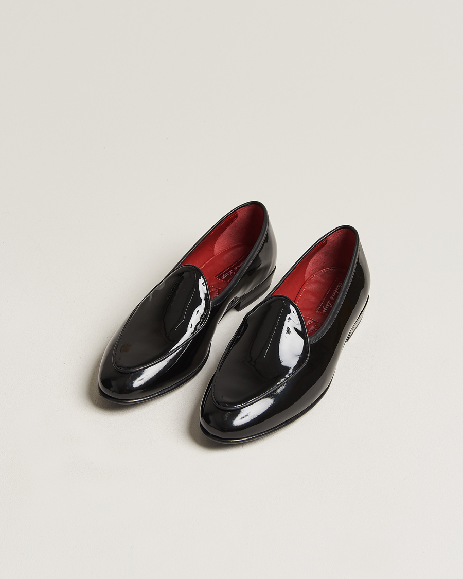 Uomini |  | Baudoin & Lange | Sagan Patent Loafers Black Calf