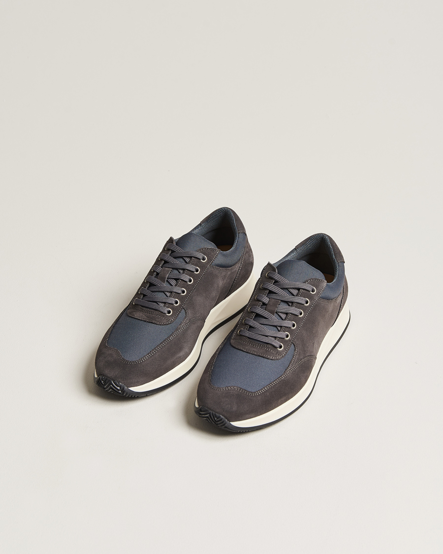 Uomini | Scarpe scamosciate | Myrqvist | Stensund Running Sneaker Dark Grey Suede