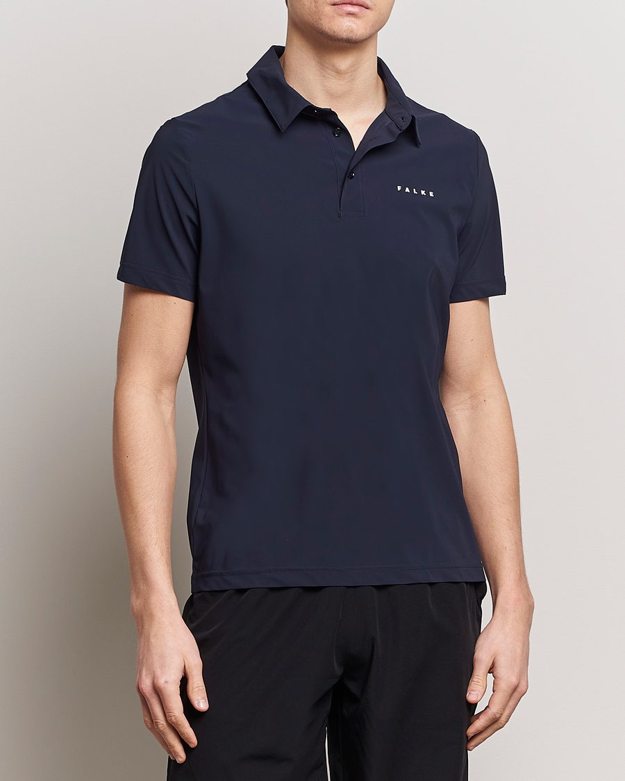 Uomini | Falke Sport | Falke Sport | Falke Performance Polo Shirt Space Blue