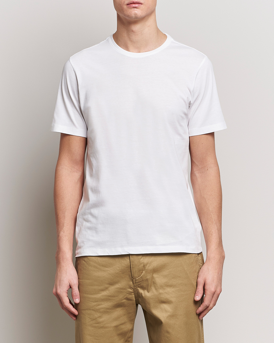 Uomini | T-shirt | KnowledgeCotton Apparel | Agnar Basic T-Shirt Bright White